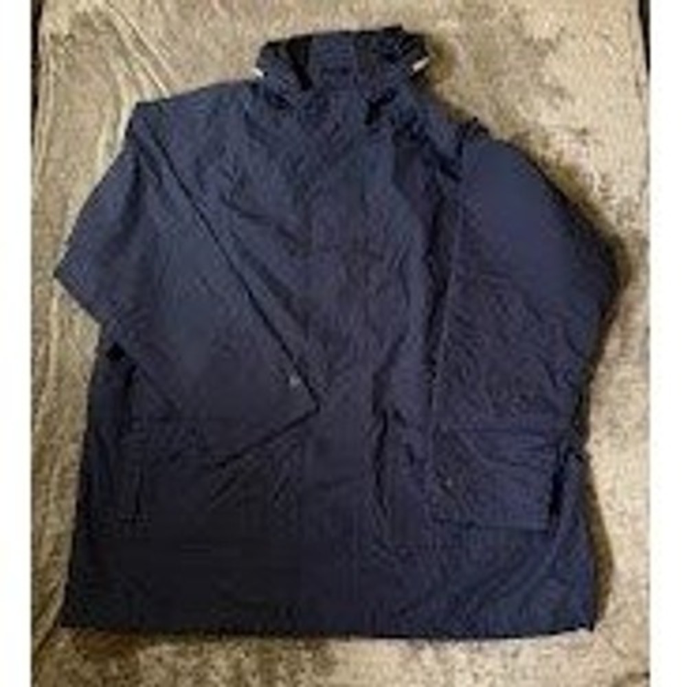 Henri Lloyd Mens Sailing Jacket XXL Navy Blue Hooded Nylon Rain Coat Coat